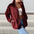 thumbnail image 1 of Winter Jacket For Women Zipper Up Zip Up Stand Collar With Pockets Coats Womens Heavy Winter Coat Anorak Jacket Women plus Size Long Womens Coat Long Sleeve Hooded Coat Coats for Women 2x 4x Trench, 1 of 6