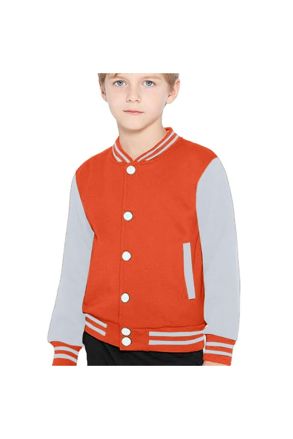 Winter Jacket for Kids 10 Years Tie-Dye Boys Clothes Size 10-12 Youth Tight Fit Outerwear Boys Coats Size 14-16 with Pocket Orange,5-6 Years