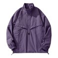 thumbnail image 1 of Winter Jacket for Men Men's Functional Texture Micro Loose Half Zipper Fashion Jacket Hardshell Jacket, 1 of 7
