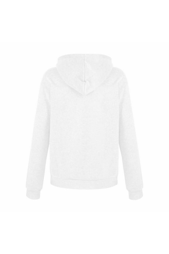 Winter Jackets Men's Solid Color Sweater Pullover Hooded Casual Long Sleeve Jacket White,XXL