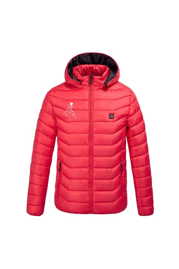 Winter Jackets for Women And Smart Heating Padded Jacket With USB Heating Long Sleeves And Heating With One Control And Nine Hooded And Light Heating Winter Coats for Women