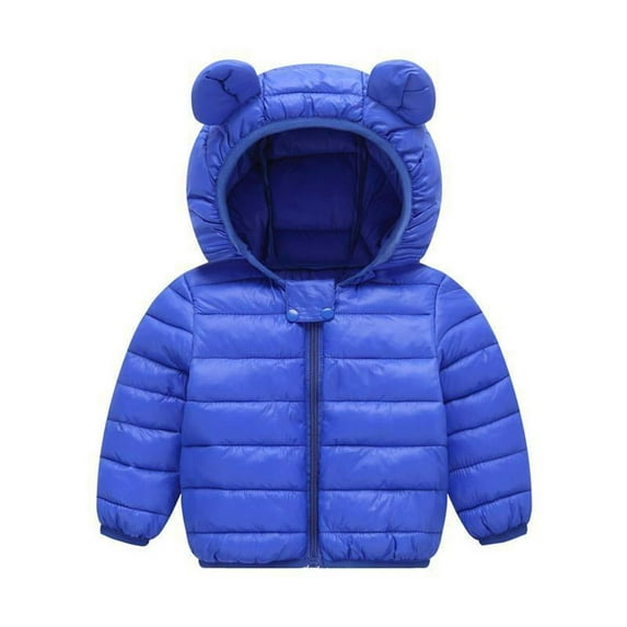 Winter Jackets for Babies Cute Baby Girls Jacket Kids Boys Down with Ear Hoodie Zip Jacke Girl Clothes Infant Children's Clothing for Boys Coat