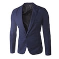 thumbnail image 1 of Winter Jackets for Men Clearance Men's Single Button Solid Color Casual Business Suit Top, 1 of 3