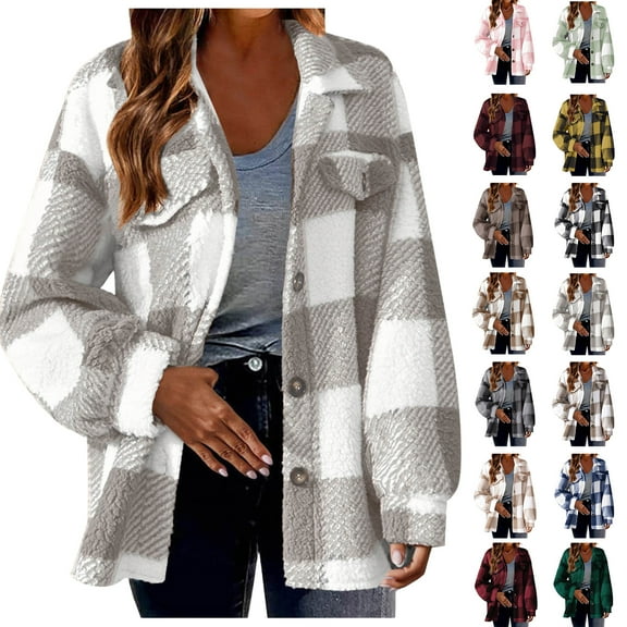 Winter Jackets for Women Fall and Winter Fashion Long Trench Coat Straight Cardigan Button Pocket Outwear Coat