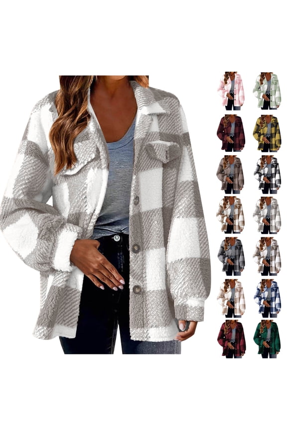 Winter Jackets for Women Fall and Winter Fashion Long Trench Coat Straight Cardigan Button Pocket Outwear Coat