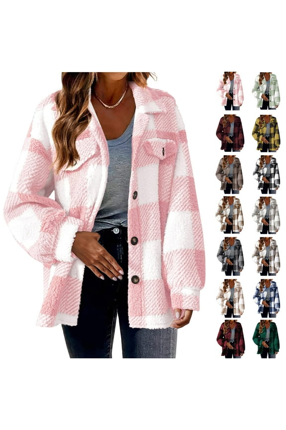 Winter Jackets for Women Fall and Winter Fashion Long Trench Coat Straight Cardigan Button Pocket Outwear Coat