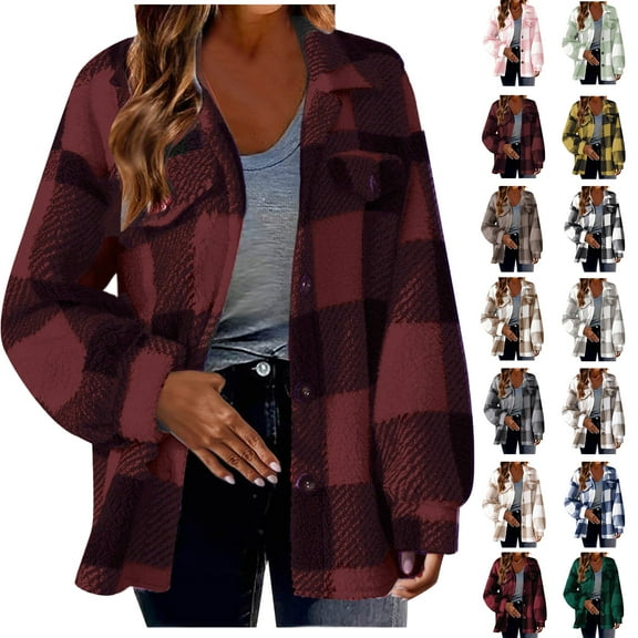 Winter Jackets for Women Fall and Winter Fashion Long Trench Coat Straight Cardigan Button Pocket Outwear Coat