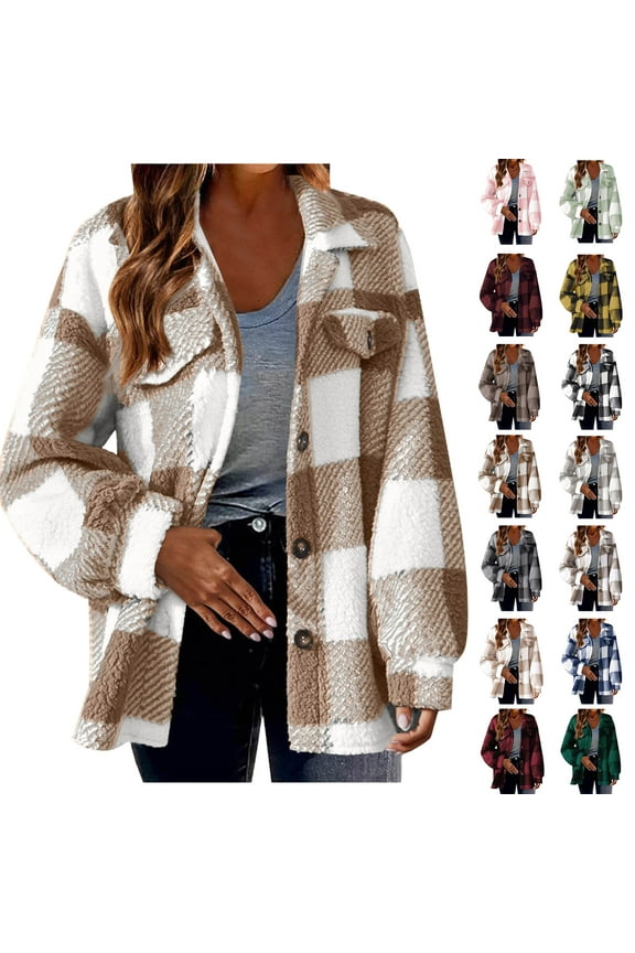 Winter Jackets for Women Fall and Winter Fashion Long Trench Coat Straight Cardigan Button Pocket Outwear Coat