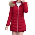 thumbnail image 1 of Winter Jackets for Women Winter Coat Long Puffy Down Jacket With Hood Warm Thermal Outerwear For Cold Weather Winter Coats for Women, 1 of 6
