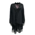 thumbnail image 1 of Winter Kate Fringe Detailed Cardigan Small Black, 1 of 2