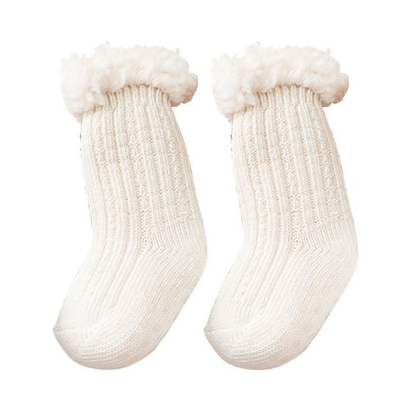 Winter Kids Fuzzy Slipper Socks Boys Thermal Warm Non-Skid Home Socks，Gifts for Christmas Stocking