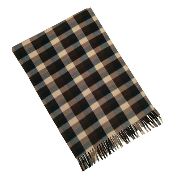 Winter Kids Scarf Warm Shawls Scarves Parent-child Scarf Womens Plaid Scarfs Small - Coffee lattice