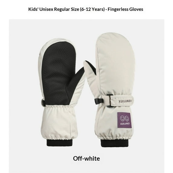 Winter Kids Ski Gloves - Thermal Waterproof Snow Gloves for Boys & Girls, Cold Weather Outdoor Sports & Bike Riding, Non-Slip Warm Touchscreen Gloves