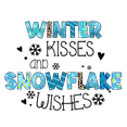 thumbnail image 1 of Winter Kisses And Snowflakes Wishes Christmas Great Gift Idea Decal Sticker2 Pack 5 Inch Stickers S11782, 1 of 3