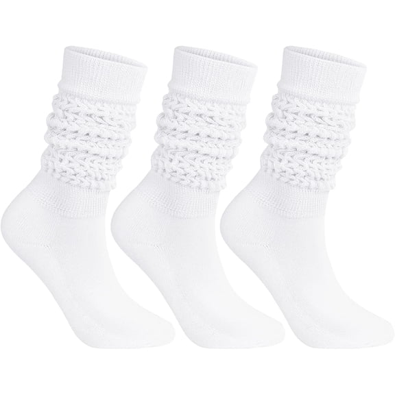 Winter Knee High Slouch Socks for Women Soft Extra Long Scrunch Sock Slouch Boot Socks