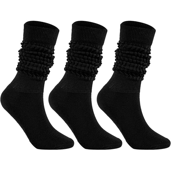 Winter Knee High Slouch Socks for Women Soft Extra Long Scrunch Sock Slouch Boot Socks