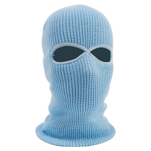 Winter Knit Cap Warm Soft 2 Holes Full Face Ski Hat Balaclava Hood Army Tactical