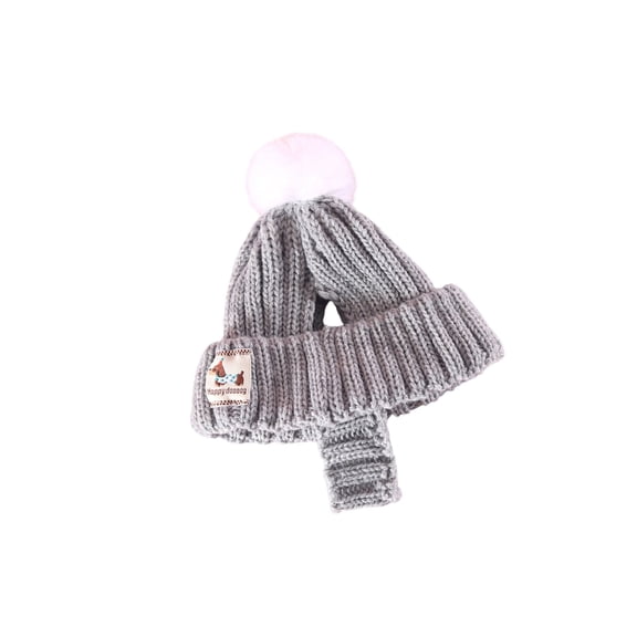 Winter Knit Caps Pet Featuring Open Ear Dog Cats Warm Windproof Hat Winter