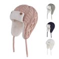 thumbnail image 1 of Winter Knit Hat for Babies And Kids with Thick Warm Ear Cap Soft Yarn for Cold Weather Mad Happy Hat, 1 of 4