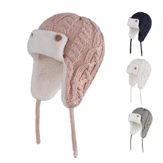 Winter Knit Hat for Babies and Kids with Soft Wool and Lined Ear Coverage for Winter Weather Lightweight Yet Warm Headwear