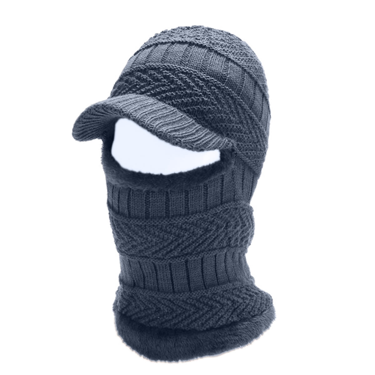 Mask Beanie Winter - Warm Mask Knitted Size Balaclava Face Windproof Ski Universal Cycling Cold Weather,Gray Hat Full