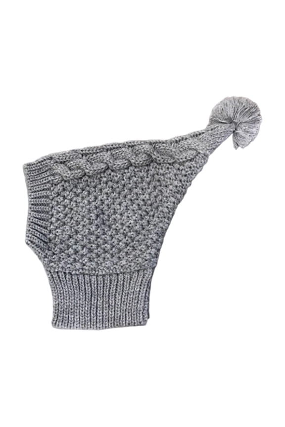 Winter Knitted Hat for Cats and Dogs Fashionable Cold Weather Accessory with Hairball Highlight and Neck Ear Warmer for Parties and Indoor Outdoor Use