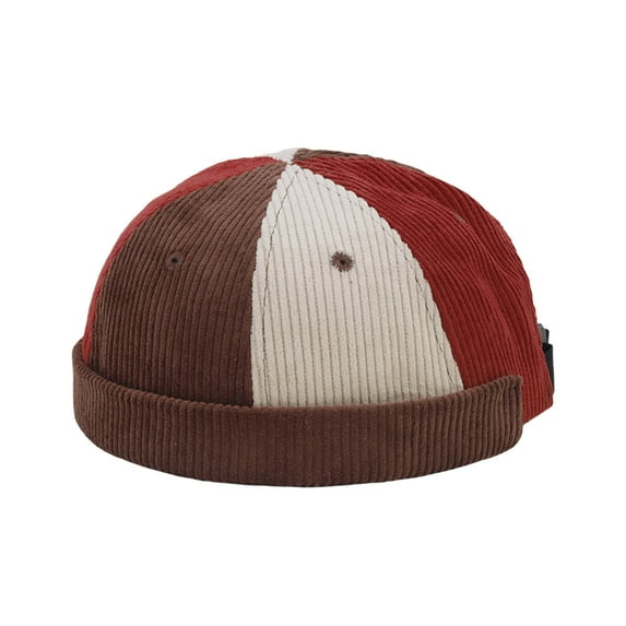 Winter Knitted Hat Corduroy Thick Soft Yarn Cap, Warm Thermal for Cold Weather, Stylish Headwear for Winter,Size:One Size
