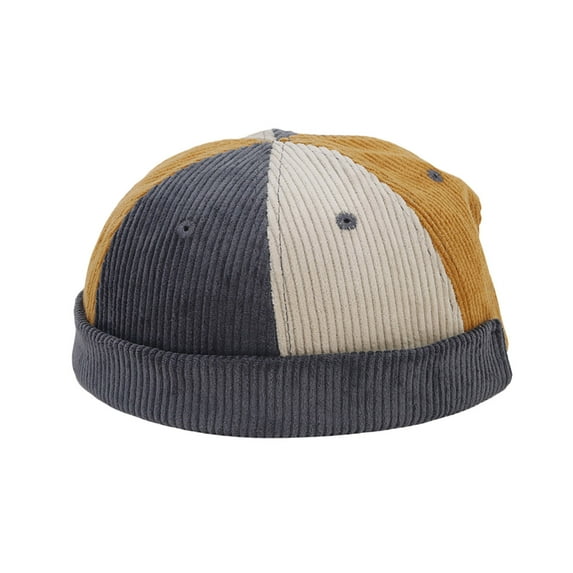 Winter Knitted Hat Corduroy Thick Soft Yarn Cap, Warm Thermal for Cold Weather, Stylish Headwear for Winter,Size:One Size