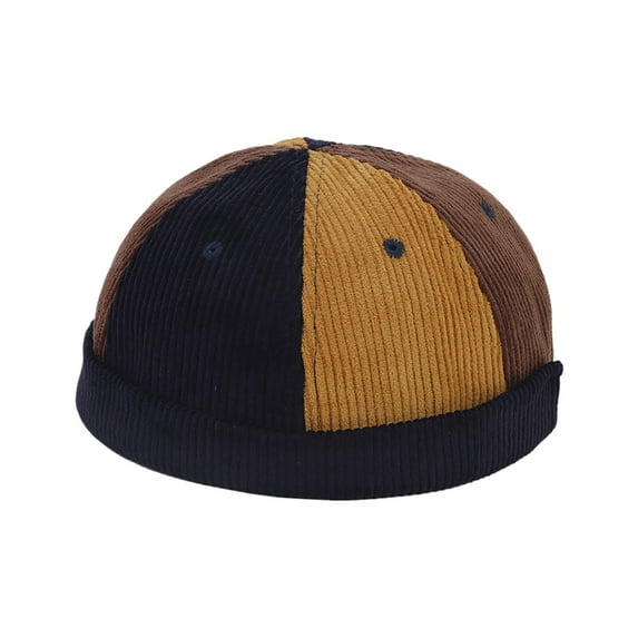 Winter Knitted Hat Corduroy Thick Soft Yarn Cap, Warm Thermal for Cold Weather, Stylish Headwear for Winter,Size:One Size