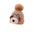 thumbnail image 1 of Winter Knitted Hat Thick Warm Toddler Boys Girls Cute Soft Cap Daily Casual Outdoor Campus, 1 of 5