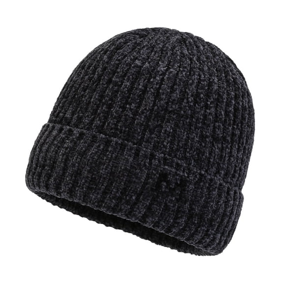 Winter Knitted Hat for Men, Fleece-Lined Warm Knitted Hat, Soft and Warm Ski Hat, Brimless Beanie Slouchy Hat