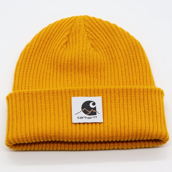 Winter Knitted Hat with Patch, Hip-Hop Style, Outdoor Woolen Beanie, Warm Pullover Hat