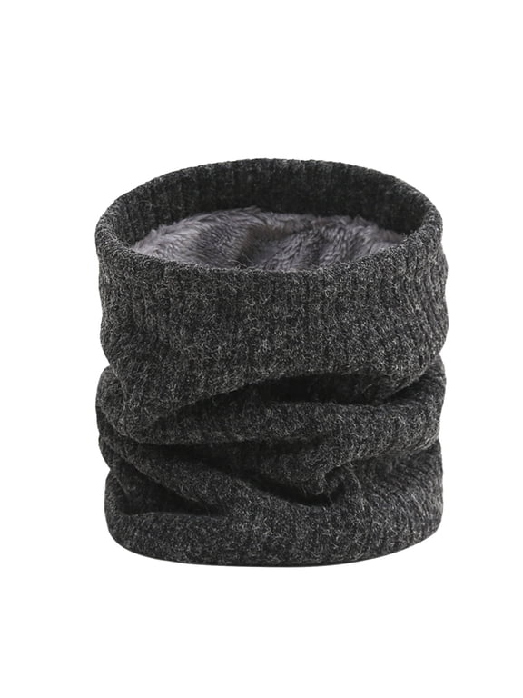Winter Knitted Neck Gaiter Men Women Neck Warmer Unisex Windproof Ski Scarves Face Scarf for Cold Weather Outdoor Sports