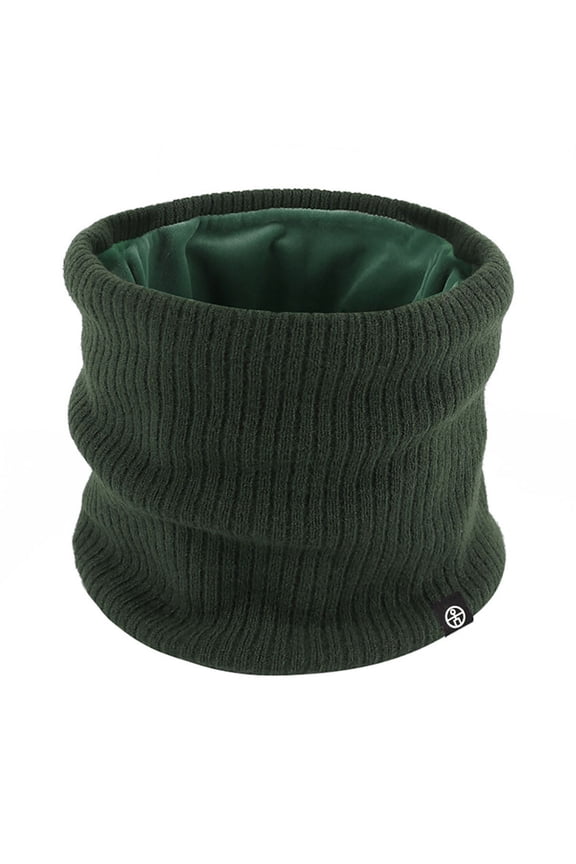 Winter Knitted Neck Hoodie Solid Color Outdoor Warm High Neck Knitted Cold Double Layer Velvet Neck Protection para uso al aire libre Ropa