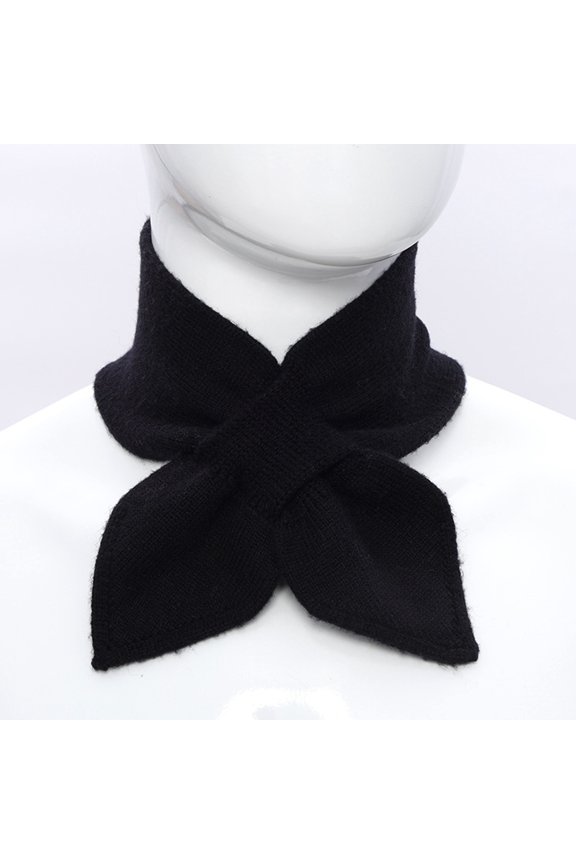 Winter Knitted Neck Warmer Scarf Loop Thermal Lined Collar for Cold Weather