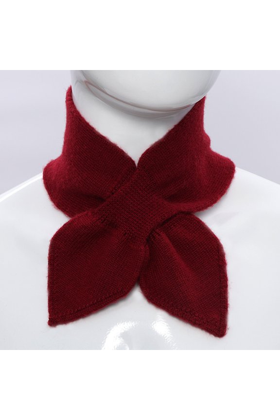 Winter Knitted Neck Warmer Scarf Loop Thermal Lined Collar for Cold Weather