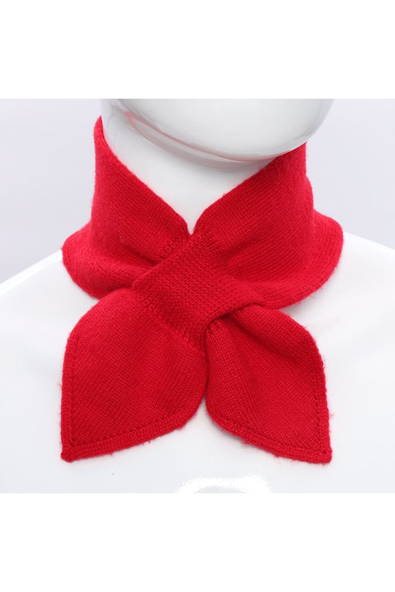 Winter Knitted Neck Warmer Scarf Loop Thermal Lined Collar for Cold Weather