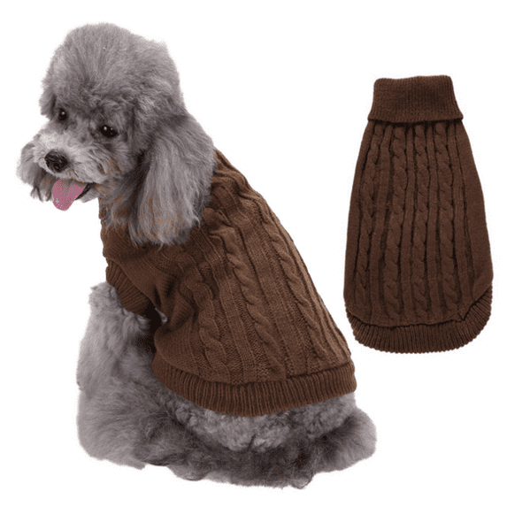 Winter Knitted Puppy Dog Jumper Sweater Pet Clothes For Small Dogs Dog Coat
