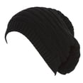 thumbnail image 1 of Winter Knitted Slouch Beanie - Black, 1 of 1