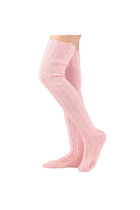 Winter Knitted Socks Long Thigh Highs Over the Knee Highs Knee Highs Women Girls Slouchy Boot Socks Warmers Stockings