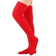 thumbnail image 1 of Winter Knitted Socks Long Thigh Highs Over the Knee Highs Knee Highs Women Girls Slouchy Boot Socks Warmers Stockings, 1 of 3