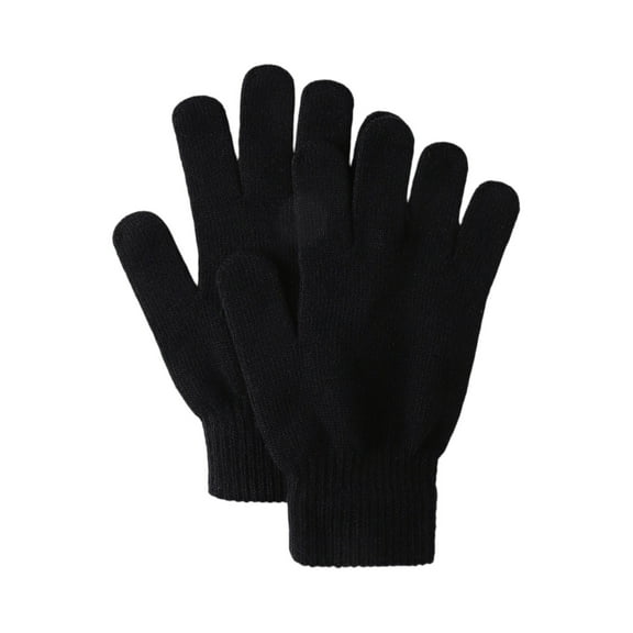Winter Knitted Touchscreen Gloves For Men And Women Outdoor Cycling Plus Thickened Warm Gloves Black Free
