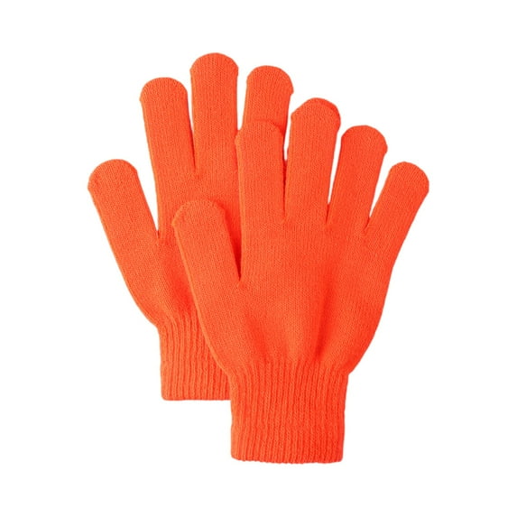 Winter Knitted Touchscreen Gloves For Men And Women Outdoor Cycling Plus Thickened Warm Gloves Saffron Free