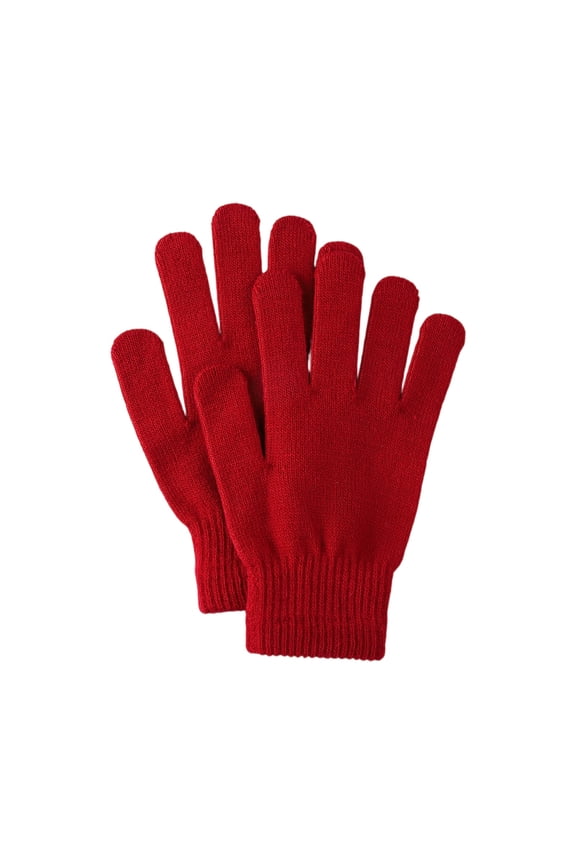 Winter Knitted Touchscreen Gloves For Men And Women Outdoor Cycling Plus Thickened Warm Gloves Wine Free