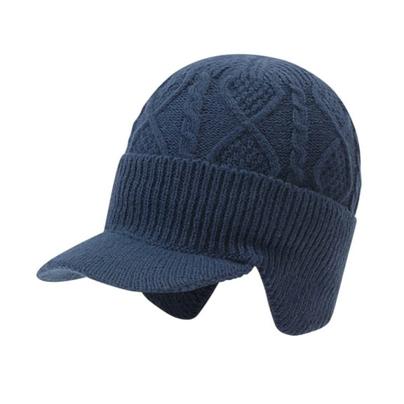 Winter Knitted Trapper Hat with Ear for Extreme Cold Weather and Outdoor Adventures