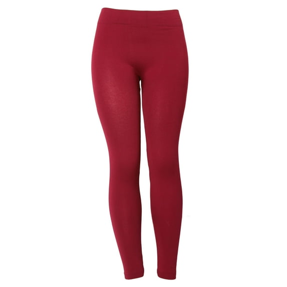 Winter Ladies Leggings Sheer Tights - Wine Red