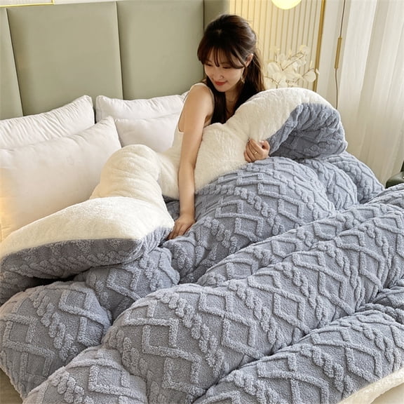 Winter Lambswool Throw Blanket Thick Warm Plush Blanket Sofa Bed Lightweight Washable All-Season Comfort Blanket 59x78.7 inches