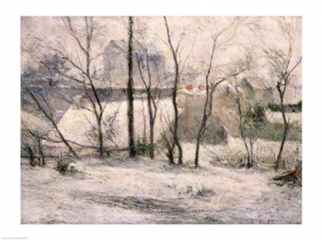 Winter Landscape 1879 Canvas Art - Paul Gauguin (24 x 18)