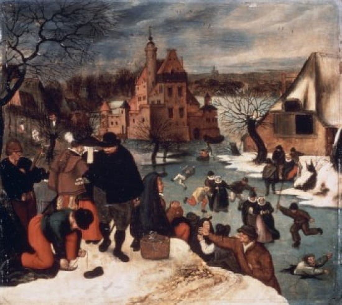Winter Landscape #3 Pieter Bruegel the Younger (ca1564-1638 Flemish) Pushkin Museum of Fine Arts Moscow Russia Canvas Art - Pieter Bruegel (18 x 24)