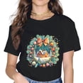 thumbnail image 1 of Winter Landscape Christmas Art Home Decor Gifts Cottage T-Shirt, 1 of 3